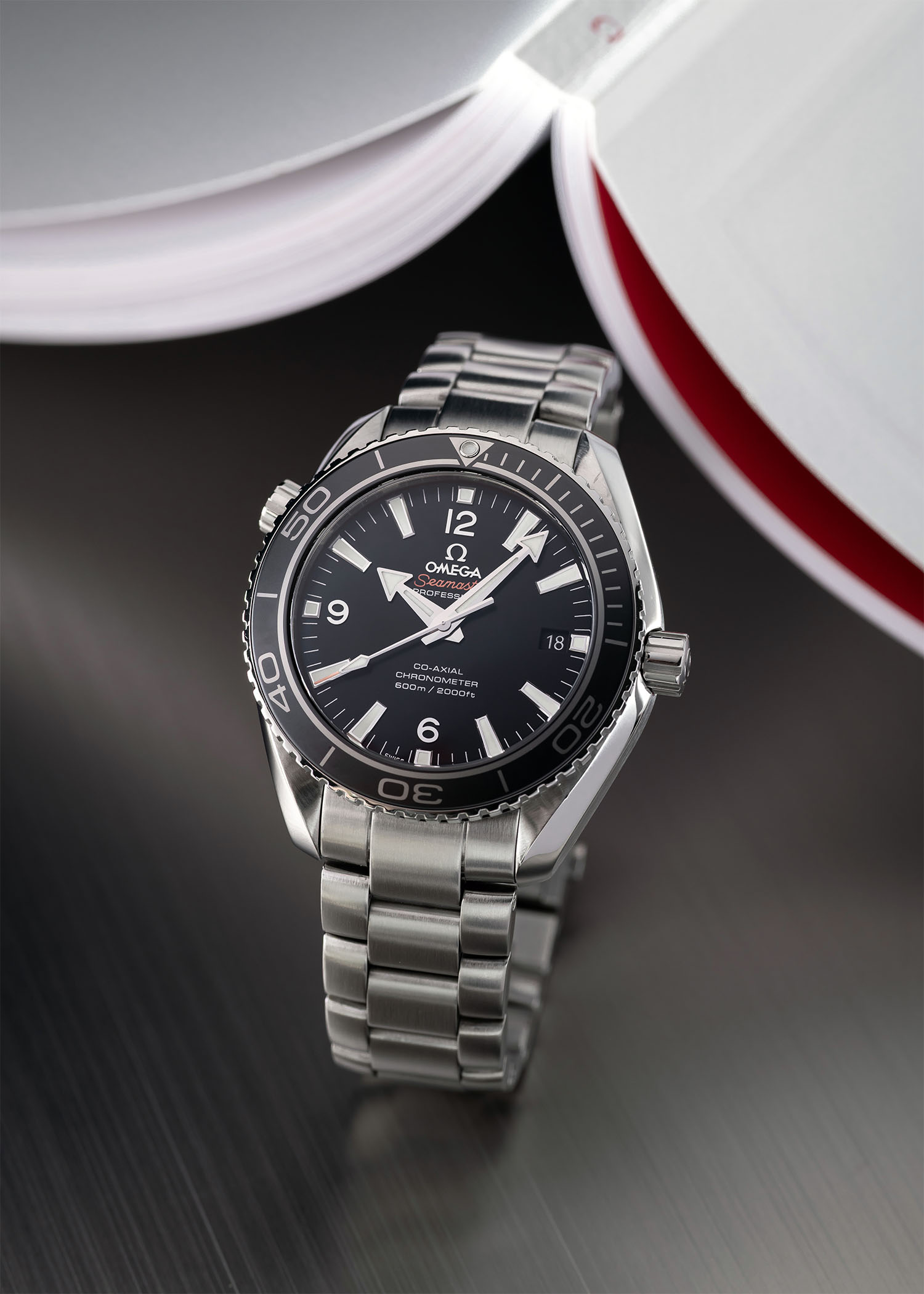Omega Seamaster Planet Ocean Black 600m (Factory Serviced 2025) for sale
